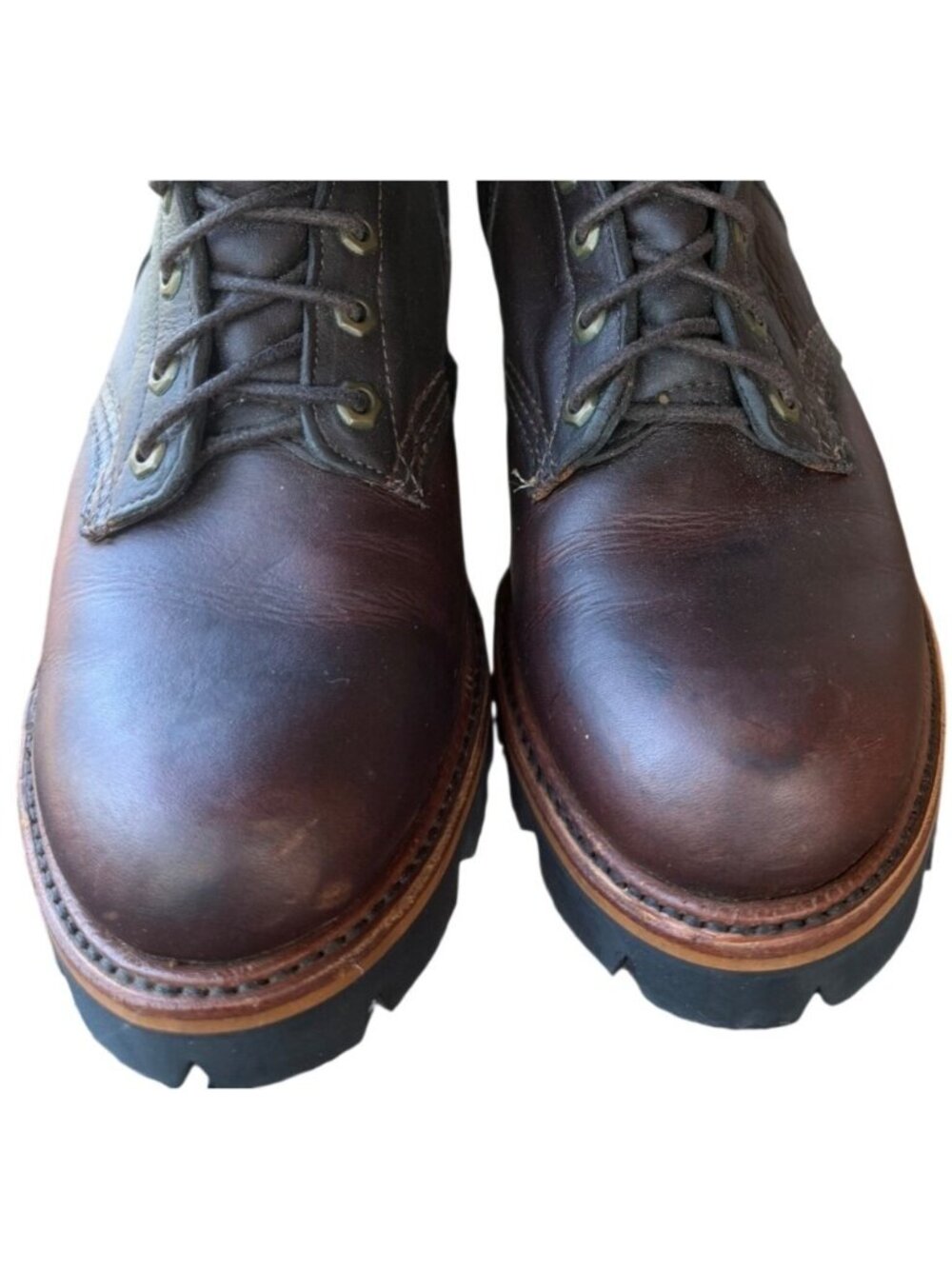 Chippewa 10" Briar Pitstop Logger Work Leather Boots 29437 Men's Size 7.5D-READ - Picture 11 of 16